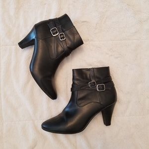 Buckle Heel Boots